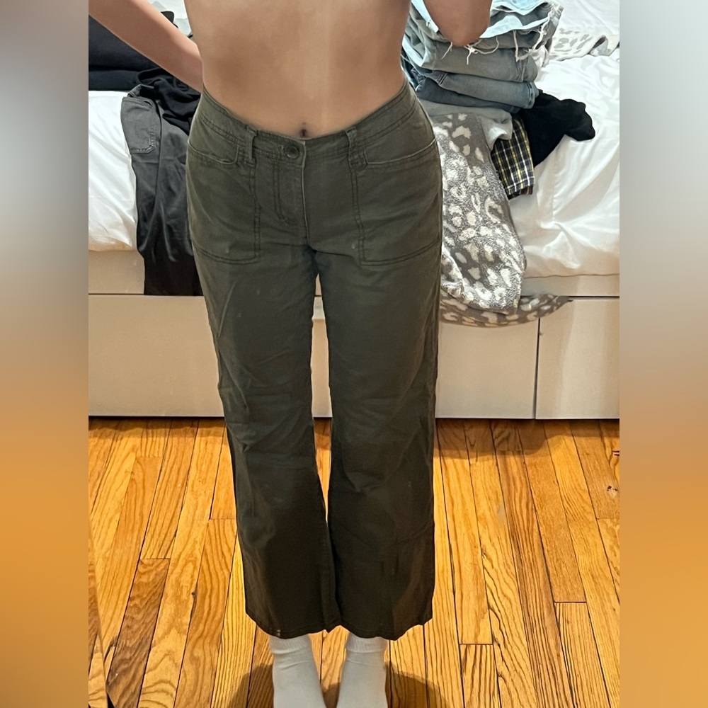 cargo pants- size 6 - slight flare at bottom